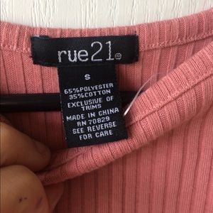 Rue 21 pink tank top.